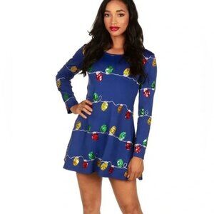 Tipsy Elves Sequin Christmas Light Dress
